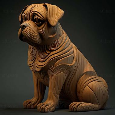 3D модель Бразильська собака філа (STL)
